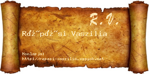 Répási Vaszilia névjegykártya